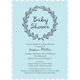 Blue and Grey Baby Shower Wreath Invitations Image 6 of 6
